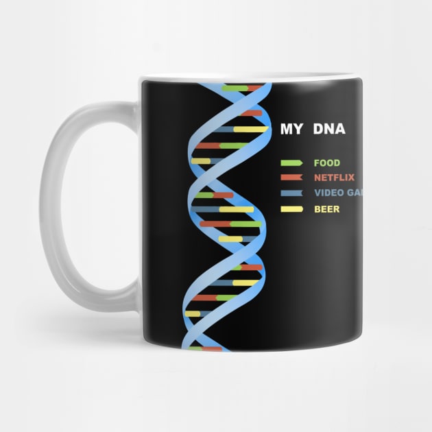 My DNA Geek Nerd Netflix Video Games Beer by ballhard